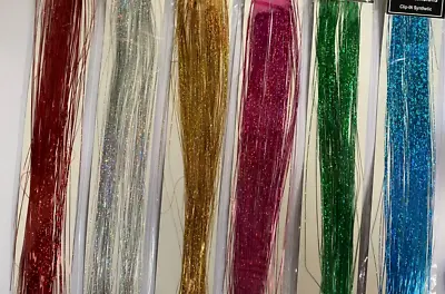 Christmas Tinsel Hair Extension Clip In *Choose Your Colour* • £3.79