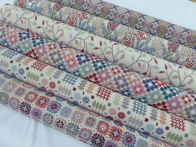 FULL COLOUR TAPESTRY FABRIC In 9 Upholstery Curtains Cushions Crafts • £1.45