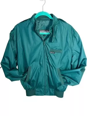 Members Only Vintage Green Iconic Racer Jacket In Pristine Condition: 38 M • $30