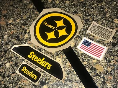 Pittsburgh Steelers Alternate Black Football Helmet Decal Set FULL Size 3M 20MIL • $29.99