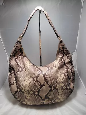 Michael Kors Womens Handbag Python Hobo Purse • $49.99