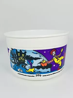 1999 McDonald’s White Plastic Halloween Happy Meal Bucket Pail NO LID • $9.99