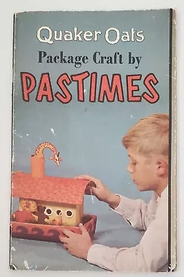 Vintage 1964 Quaker Oats PACKAGE CRAFT Activity Booklet By Pastimes Publishing • $13.95