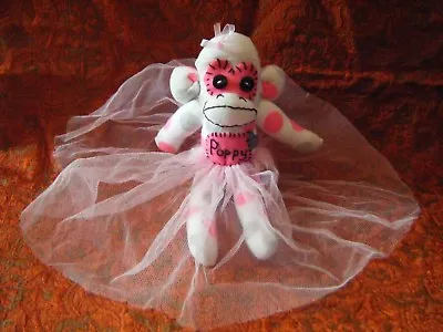 £7.99 • Buy Handmade With Love    Poppy    Sock Monkey  Soft Toy 12  Approx VGC (B56)