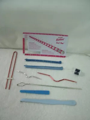 KNITTING ACCESSORIES --10 Assorted Pcs--Stitch Holder/Counter/Knit Check--Vtg • $12.99