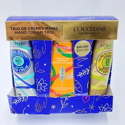 L’Occitane En Provence Hand Cream Trio Gift Set New In Box • $27.99