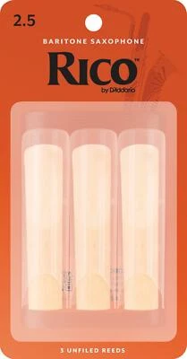 $31.95 • Buy Rico Baritone Sax Reeds, Strength 2.5, 3-pack