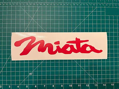 Custom Made Miata Logo Vinyl Decal - Multiple Sizes And Colors • $7.50