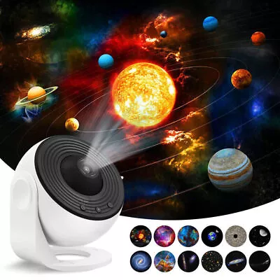 13in1 Planetarium Galaxy Starry Sky Projector Lamp Rotating Star LED Night Light • £22.95