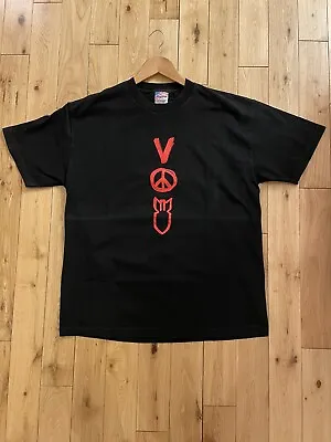 U2 Vertigo Tour 2005 T-Shirt Mens XL Black Murina US Made • £19.99