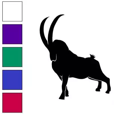 $23.95 • Buy Bighorn Sheep Goat, Vinyl Decal Sticker, Multiple Colors & Sizes #6468