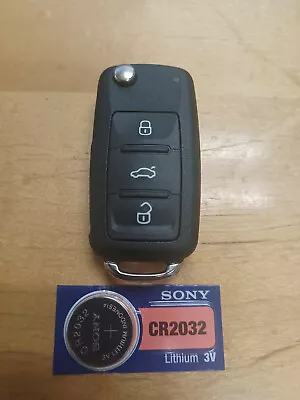 Genuine OEM 4 Button Volkswagen Flip Key Remote - 5K0837202BJ-NBGFS93N • $10.95