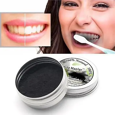 Black Bamboo Charcoal Tooth Powder Strongly Removes Whitening Teeth And Stains • £1.74