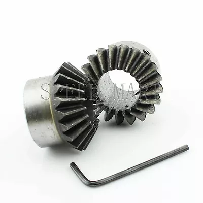 2 X 2M-20T Metal Umbrella Tooth Bevel Gear Helical Motor Gear 20 Tooth 19mm Bore • $19.99