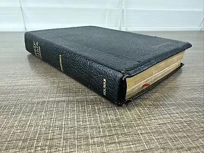 Vintage Holy Bible KJV Holman Verse Reference Jewel French Morocco Leather 1942 • $41.39