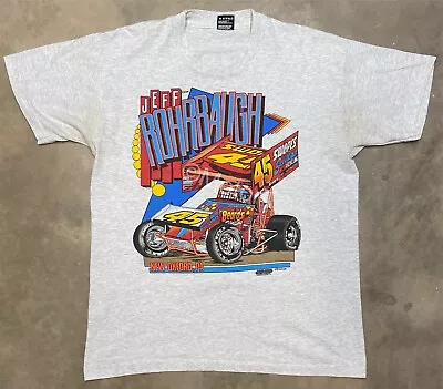 Vintage 1995 Jeff Rohrbaugh Sprint Car Tee - Large • $29.99