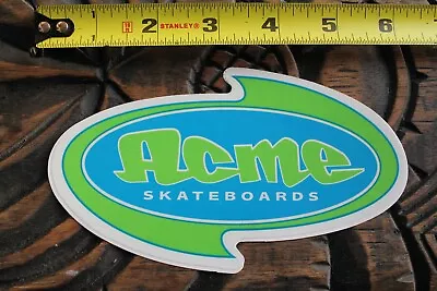 Acme Skateboards Green Blue Cartoon Graffiti Z27 Vintage Skateboarding STICKER • $17