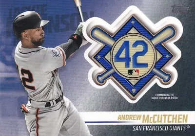 Topps 2018 Update Series Andrew Mccutchen #jrpam Jackie Robinson Day Patch Relic • £9.99