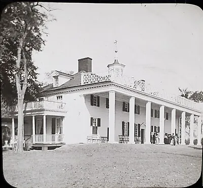 Washington's Old Home Mt. Vernon Virginia C1910's Magic Lantern Glass Slide • $6.95