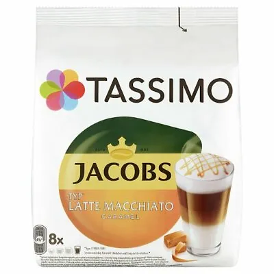 TASSIMO: Jacobs CARAMEL LATTE MACCHIATO -Coffee Pods -8 Pods-FREE SHIPPING • $17.99
