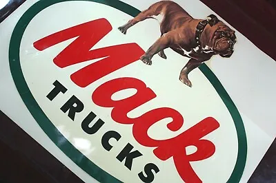 * Vintage Original Mack Trucks Dealer Sign Decal 1950's 1960's Advertising Nos * • $325
