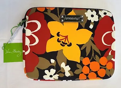 Vera Bradley Bittersweet Neoprene Tablet EReader Sleeve 10x8 Padded Zipper N22 • $13.98