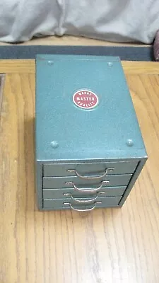 Vintage Wards Master Quality 4 Drawer Hardware Parts Tool Metal Storage Cabinet • $46.95