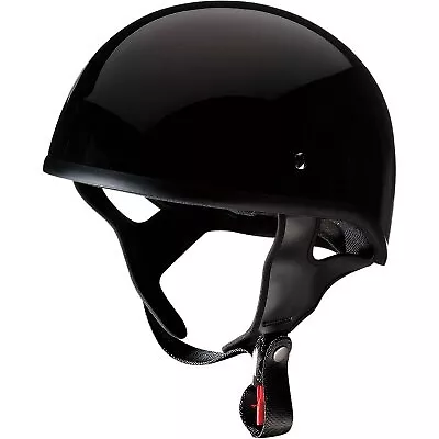 Z1R Gloss Black CC Beanie Half Helmet For Motorcycle Street Riding DOT Approved • $74.95