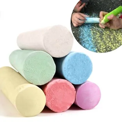 36Pc JUMBO PAVEMENT COLOURED CHALK Outdoor Floor Game Art Drawing Chunky Large • £6.99