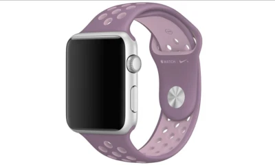 $91.59 • Buy Genuine Apple Nike 42mm/44mm/45mm Sport Loop Watch Band - Violet Dust / Plum Fog