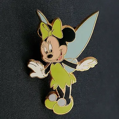 Minnie Mouse Official Trading Pin Brooch 2003 With Wings Gold Tone Outlined VTG • £21.22