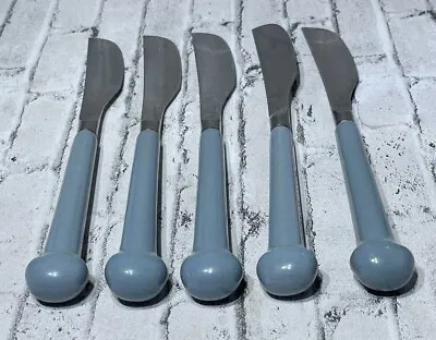 Denby REGENCY Pale Blue Stainless Knife Lot Of 5 England Flatware Knives • $29.99