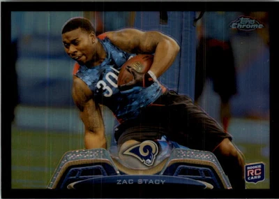 $2 • Buy 2013 Topps Chrome Black Refractors Rams Football Card #90 Zac Stacy /299