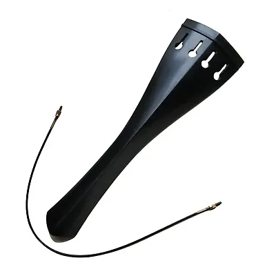 Double Bass Ebony Tailpiece 1/2 Size Utright Bass 4 String Hole + Endline Gut • $44.99