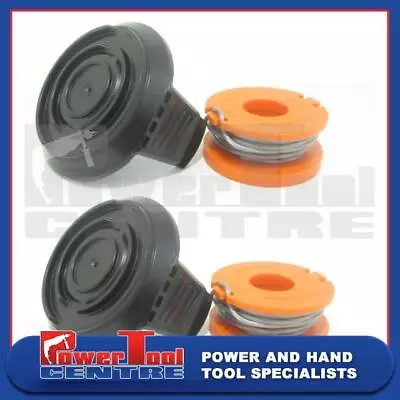 2x Qualcast Spool Cover Cap & Line CGT183A CGT18LA1 CGT36LA1 Strimmer Trimmer • £16.99