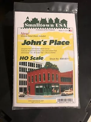 Smalltown 699-6011 HO Scale John's Place Building Kit HH • $15.95