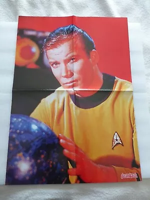 Star Trek  Double Sided Poster - Kirk And Picard - 57 X  41 Cm- Dreamwatch Mag • £2.50