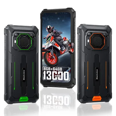 Blackview BV6200 4G Rugged Mobile Phone 13000mAh 6.56 Inch Android 13 Smartphone • $229.99