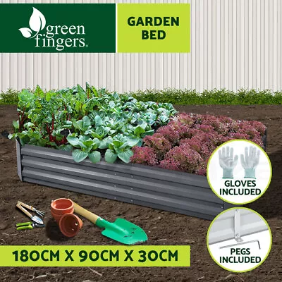 Greenfingers Garden Bed 180x90cm Planter Box Raised Container Galvanised Steel • $44.95