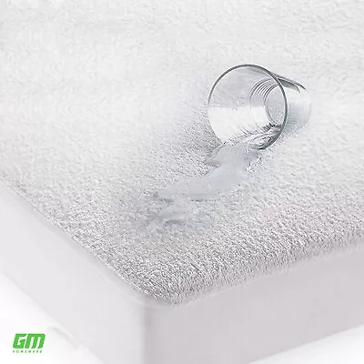 Waterproof Terry Towel Mattress Protector Non-Allergenic Fitted Sheet Bed Cover • £6.61
