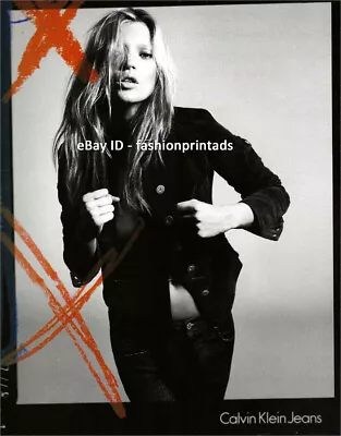 CALVIN KLEIN Jeans 1-Page Magazine PRINT AD Fall 2006 KATE MOSS Mert & Marcus • £8.76