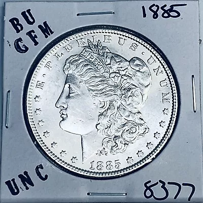 1885 Bu Gem Morgan Silver Dollar Unc Ms++ Genuine U.s. Mint Rare Coin 8377 • $1.25