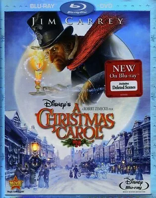 Disney's A Christmas Carol ~ Blu-ray + DVD 2010 ~ Jim Carrey W/Slipcover • $5.25