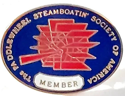 The Paddlewheel Steamboatin' Society Of America Member Lapel Pin (062923) • $6.95