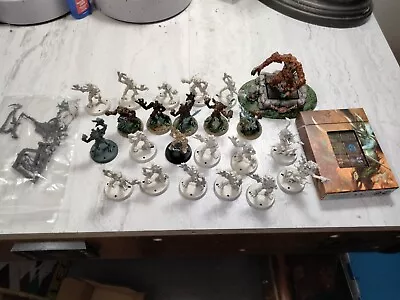 $99.99 • Buy Age Of Sigmar Sylvaneth OOP Metal Treelord 20 Tree Revenants 2 Branchwyches Dice