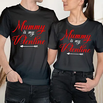 Mummy Valentine Happy Valentine's Day Love Goals Couple Matching T-Shirts #VD • £9.99