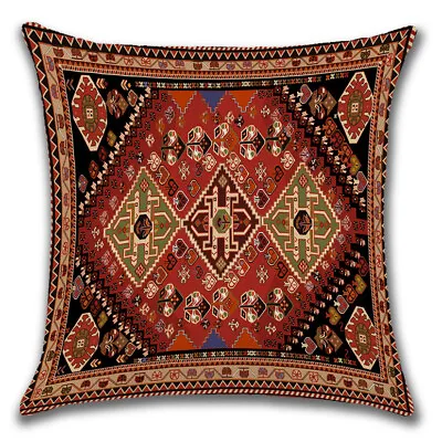 £3.99 • Buy Turkey Persian Mandala Print 18  Linen Throw Pillow Case Sofa Cushion Cover Home