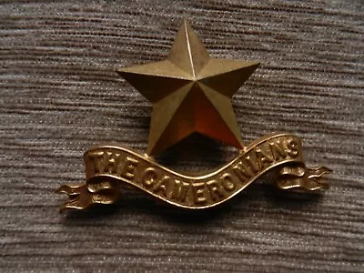 The Cameronians Metal Cap Badge • £12
