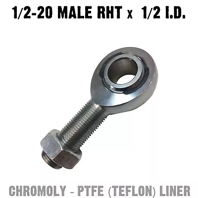 Chromoly PTFE Heim Joint 1/2 X 1/2 Male RHT RIGHT Fabrication Spherical Rod End • $10.99