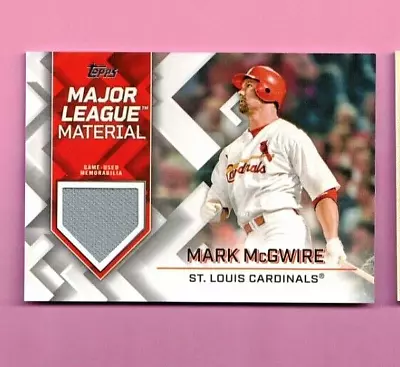 MARK McGWIRE 2022 TOPPS MATERIAL RELIC CARD #MLM-MMC CARDINALS • $5.24